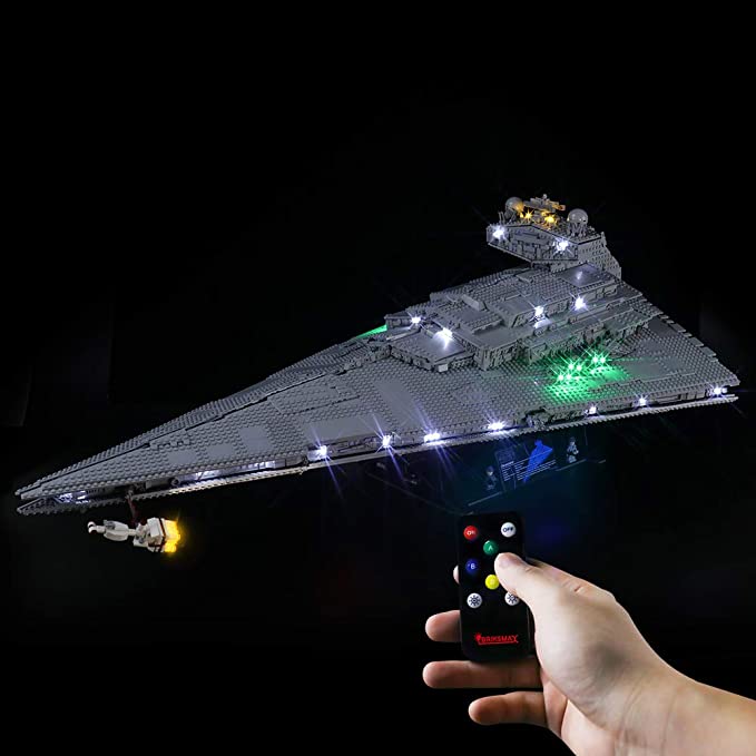 Photo 1 of BRIKSMAX Led Lighting Kit for Star Wars Imperial Star Destroyer - Compatible with Lego 75252 Building Blocks Model- Not Include The Lego Set
