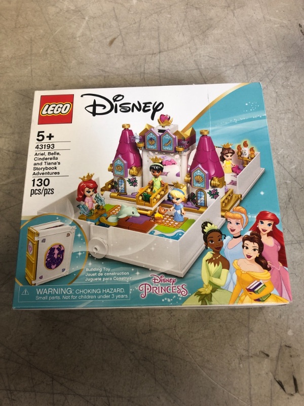 Photo 1 of LEGO Disney Ariel, Belle, Cinderella and Tiana’s Storybook Adventures 43193 Building Toy for Kids; New 2021 (130 Pieces)
