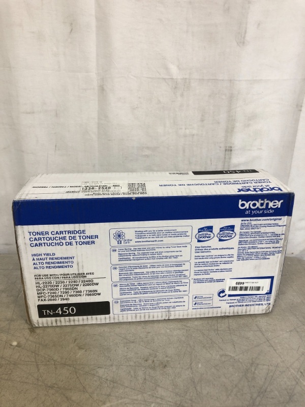 Photo 2 of Brother TN450 (TN-450) High Yield Black Toner -Cartridge and DR420 (DR-420) Imaging Unit
