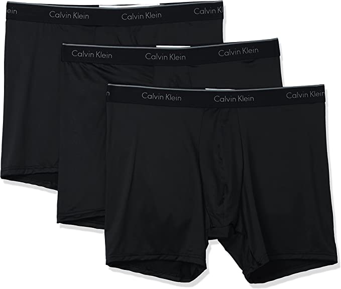 Photo 1 of Calvin Klein Men's Stretch Microfiber 3-Pack Boxer Brief
 SIZE M