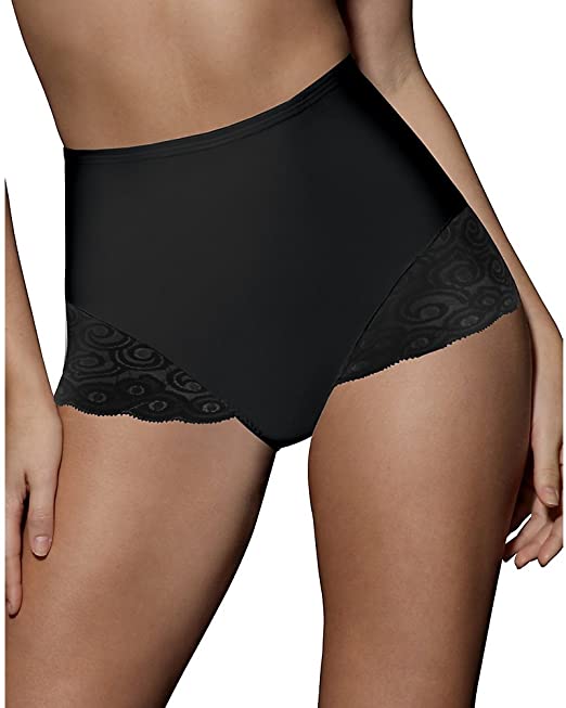 Photo 1 of Bali Women’s Firm Control Shapewear Brief with Lace Fajas 2-Pack DFX054, SIZE XL