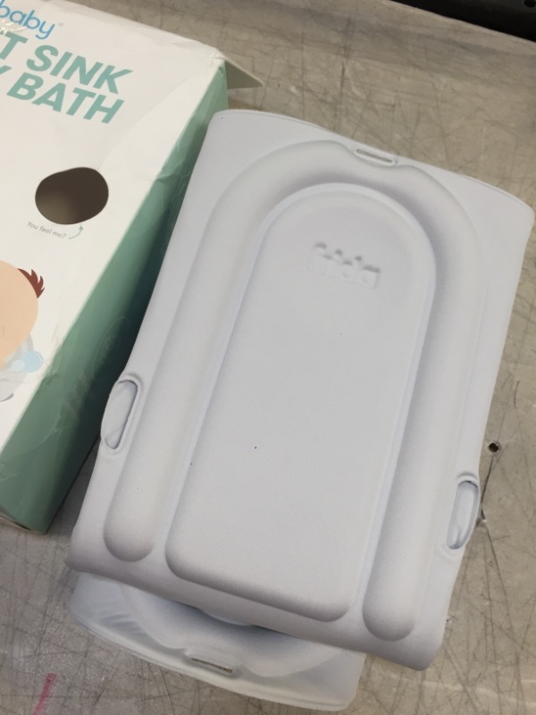 Photo 1 of Soft Sink Baby Bath by Frida Baby Easy to Clean Baby Bathtub + Bath Cushion That Supports Baby's Head BOX OPENED / POSSIBLY NOT USED 
