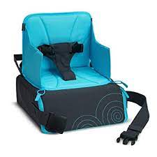 Photo 1 of Munchkin Brica GoBoost Travel Booster Seat, Blue/Grey , 11.5x5.5x11.5 Inch (Pack of 1)
