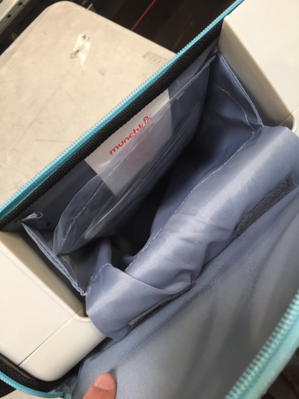 Photo 1 of Munchkin Brica GoBoost Travel Booster Seat, Blue/Grey , 11.5x5.5x11.5 Inch (Pack of 1)
