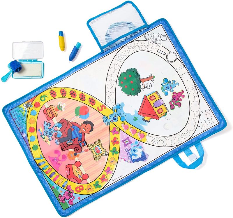 Photo 1 of Melissa & Doug Blue's Clues & You! Water Wow! Activity Mat (20 Inches x 30 Inches) with Reusable Water Reveal Surface
