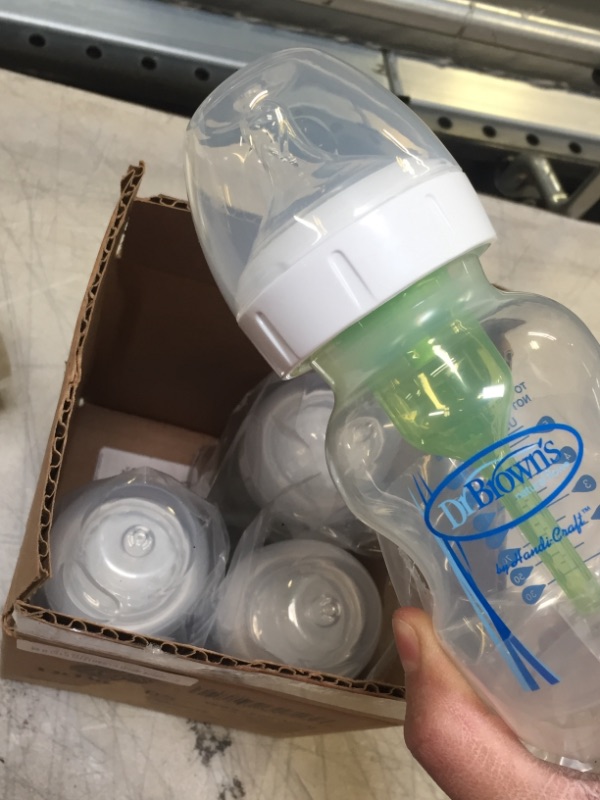 Photo 1 of Dr. Brown's Options+ Wide-Neck Bottle, Level 1 Nipple, 5 Ounce (Pack of 4)
