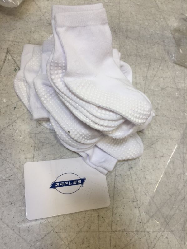 Photo 1 of baby socks extra grip color white 12 count 