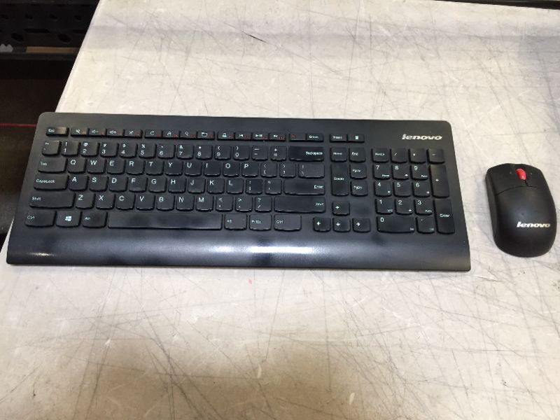 Photo 2 of Lenovo Essential Wireless Combo Keyboard & Mouse---ITEM IS DIRTY---
