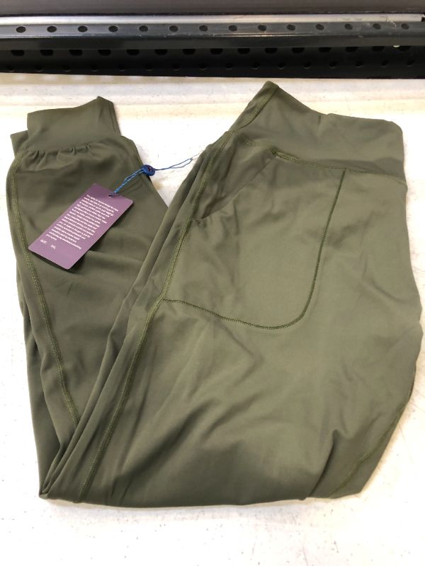 Photo 1 of DARK GREEN WOMENS ATHLETIC JOGGERS SIZE XL 