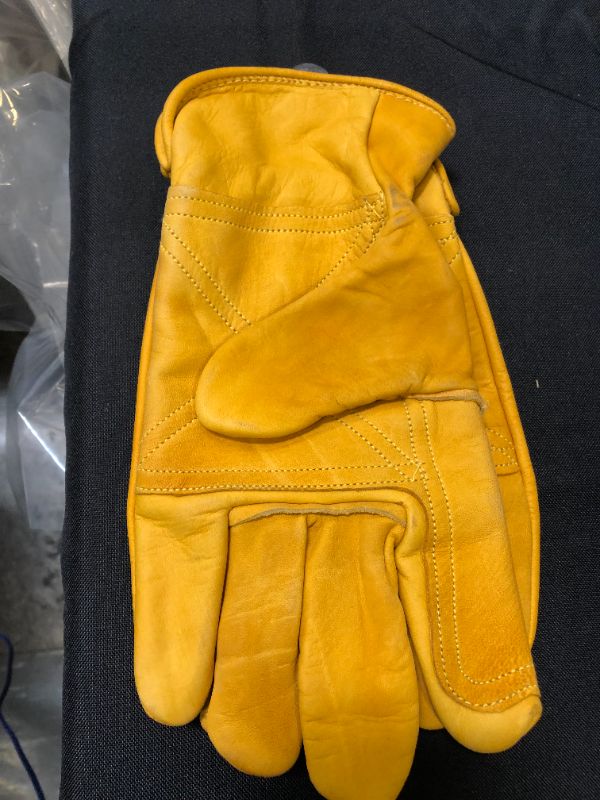 Photo 1 of Golden Stag Double Palm Cowhide Glove, Driver Glove, Heavy Duty, Rolled Cuff, Working Glove, XX-Large, 207

