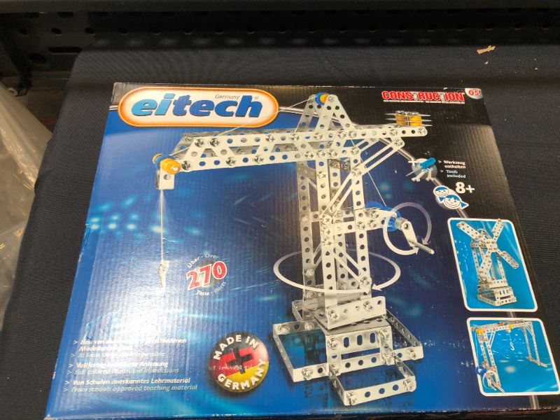 Photo 2 of Eitech Crane and Windmill Construction Set and Educational Toy - Intro to Engineering and STEM Learning, Steel (10005-C05) ** FACTORY SEALED**
