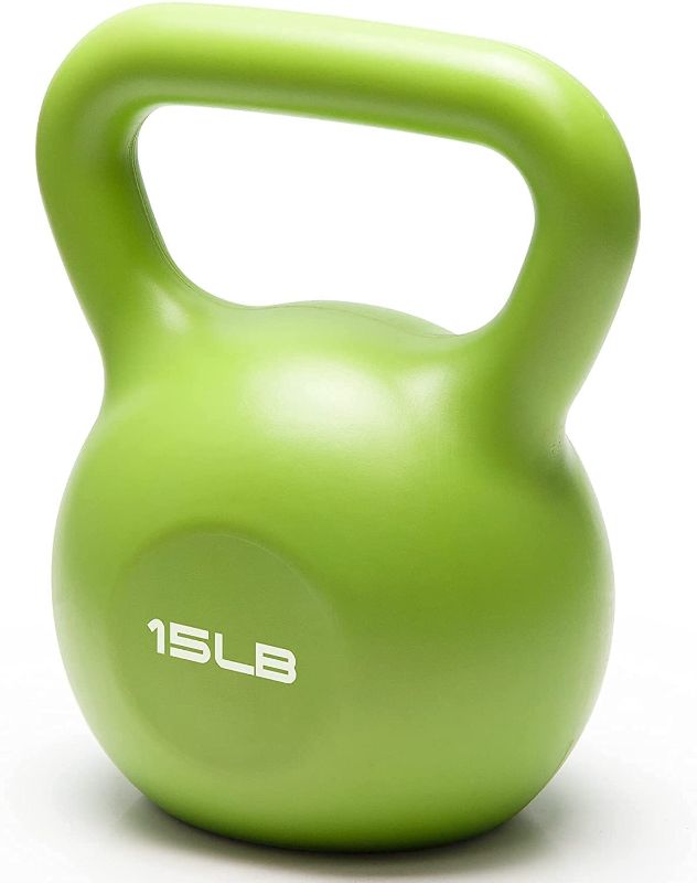 Photo 1 of Adjustable Kettlebell Weights Strength Training Solid Iron Kettle Ball Exercise Handle Grip Kettlebells Great for Home or Gym Workout Free Weights Men Women Full-Body
