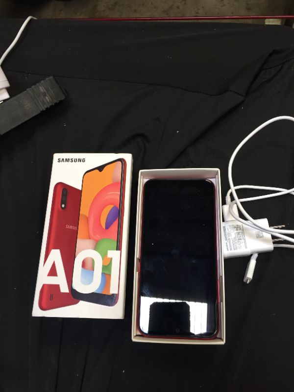 Photo 7 of Samsung galaxy a01 ( 64GB , red ) bundle SD card 