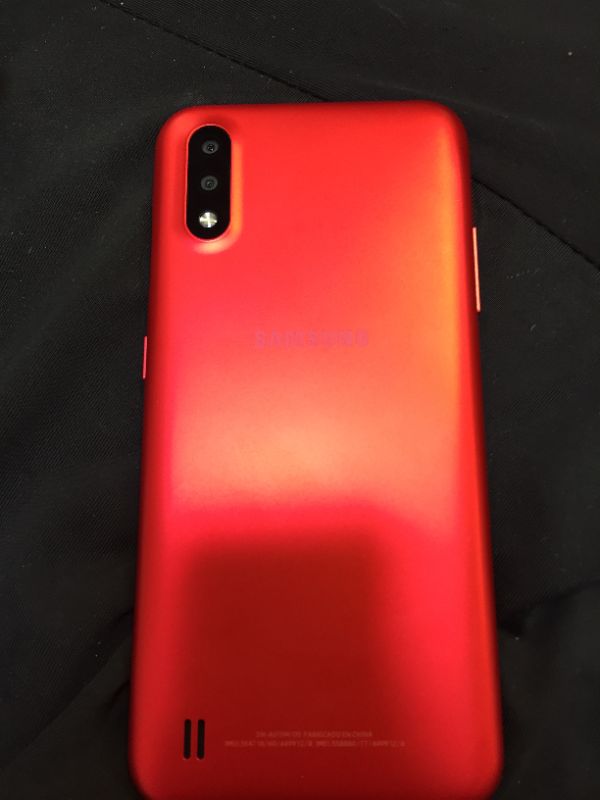 Photo 4 of Samsung galaxy a01 ( 64GB , red ) bundle SD card 