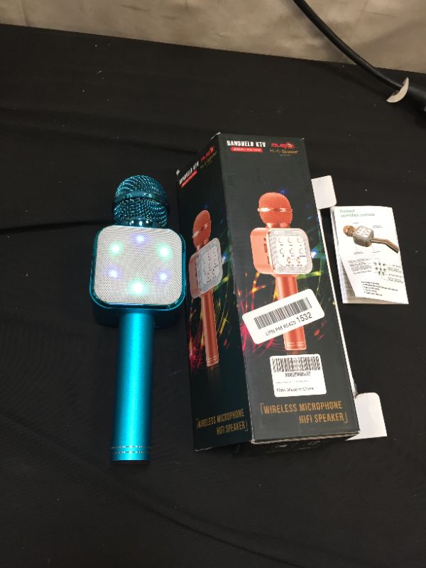 Photo 3 of Handheld KTV wireless microphone speaker ( MISSING CHARGING CORD ) 