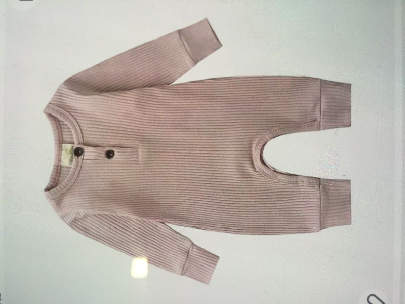 Photo 1 of BABY SOLID COLOR ROMPER LONG SLEEVE ONE-PIECE 0-3mo