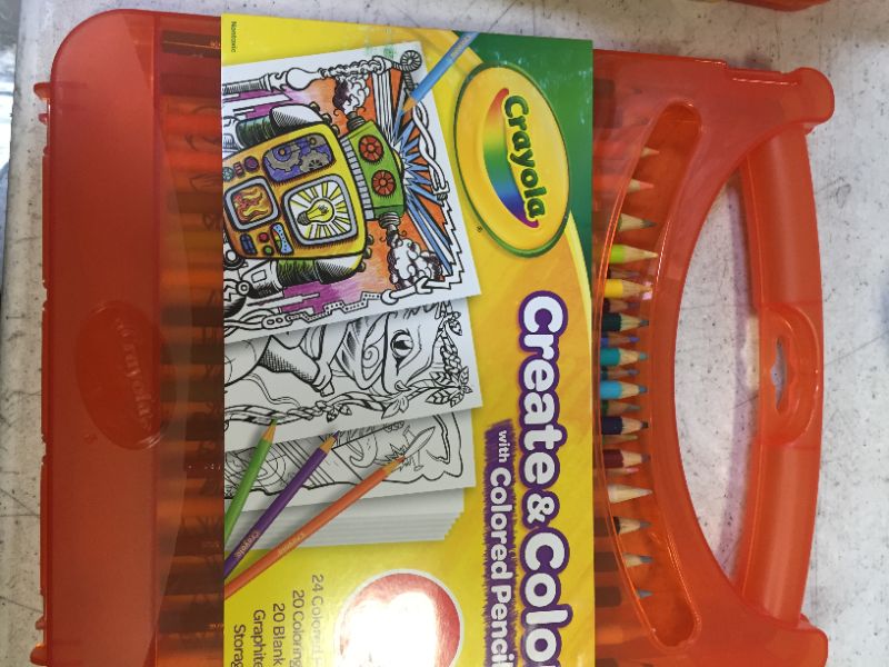 Photo 1 of Crayola Create & Color With Colored Pencils 65 Count

