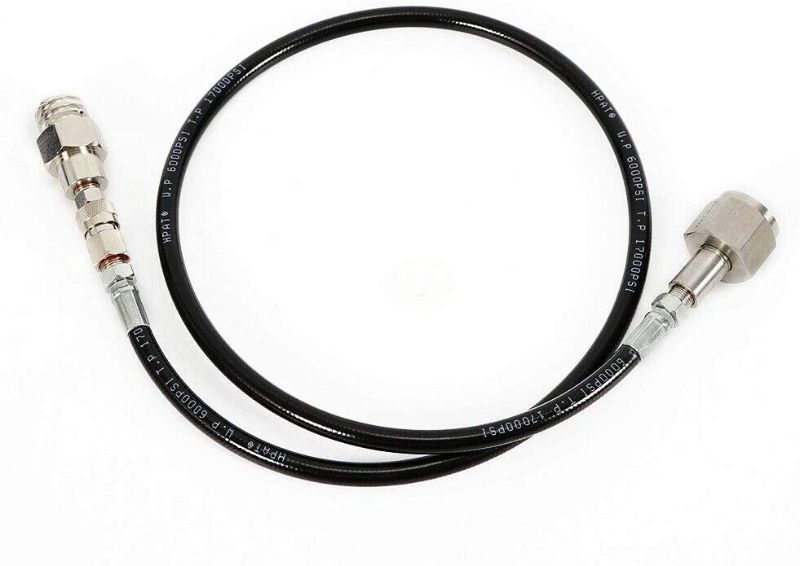 Photo 1 of 36"/72" 4500PSI CO2 Hose, PP Soda Hose Direct Connect to Soda Making Machine for DIN477 / W21.8-14 / JIS m22-14 (Black 36")
