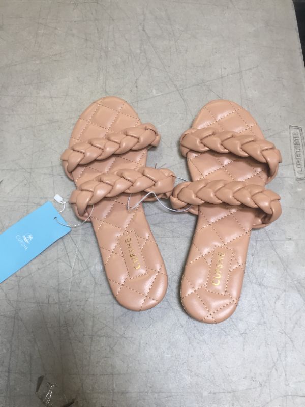 Photo 2 of CUPSHE Chai Double Braid Strap Slide Sandals---SIZE 11---
