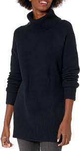 Photo 1 of Brand - Goodthreads Women's Boucle Turtleneck, Black, Size Medium
