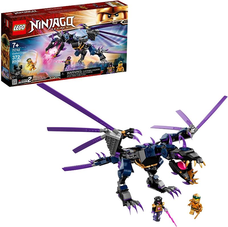 Photo 1 of LEGO NINJAGO Legacy Overlord Dragon 71742 Ninja Playset Building Kit Featuring Posable Dragon Toy, New 2021 (372 Pieces)
factory sealed