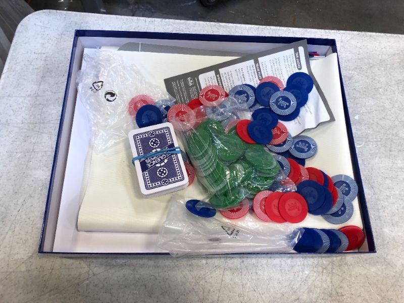 Photo 3 of Jax Giant (aka Jumbo) SEQUENCE Game - Box Edition with Cushioned Mat, Cards and Chips, Package Colors May Vary , Blue
likely missing parts