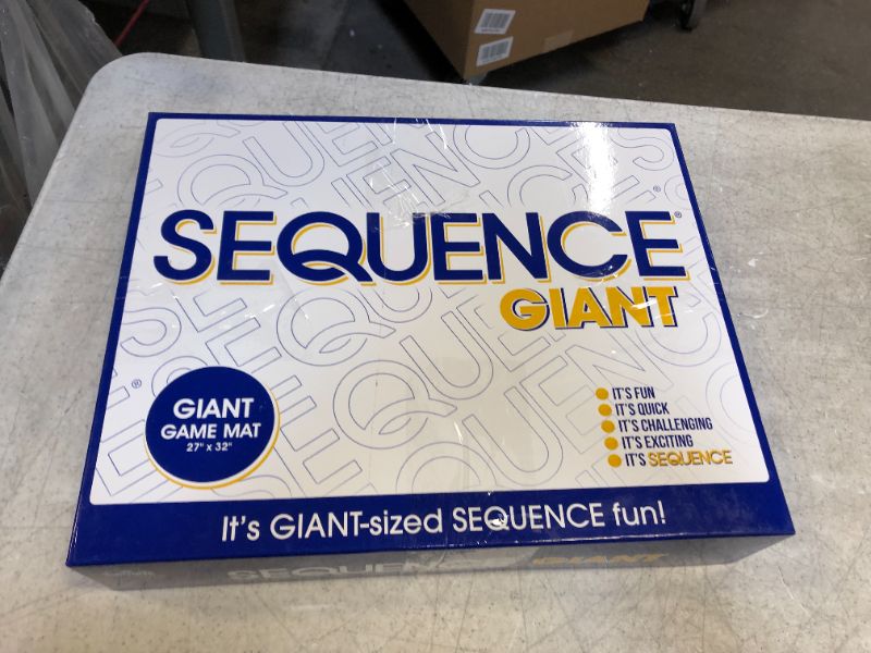 Photo 2 of Jax Giant (aka Jumbo) SEQUENCE Game - Box Edition with Cushioned Mat, Cards and Chips, Package Colors May Vary , Blue
likely missing parts