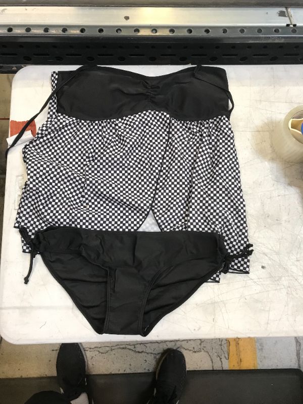 Photo 1 of Checkered swimsuit sz L 