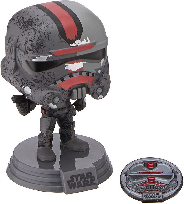 Photo 1 of Funko Pop! Star Wars: Across The Galaxy - Hunter with Pin, Amazon Exclusive
