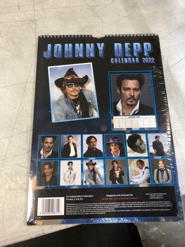 Photo 1 of Johnny Depp Calendar - Calendars 2021 - 2022 Calendars - Poster Calendar - Sexy Men Calendar - 12 Month Calendar by Dream (Multilingual Edition) Calendar – Poster Calendar, July 30, 2021
