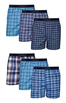 Photo 1 of Hanes Men's Tagless Boxer with Exposed Waistband, size 40-42 waist 
