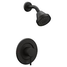 Photo 1 of Align Single-Handle Posi-Temp Eco-Performance Shower Faucet Trim Kit in Matte Black (Valve Not Included)
