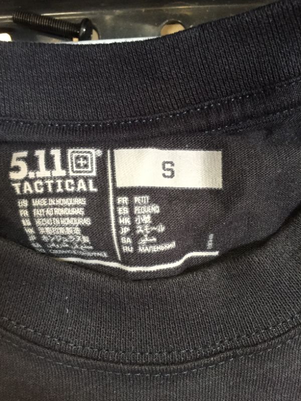 Photo 4 of 5.11 Tactical Men's Station Wear Long Sleeve T Shirt, Crew Neck, Style 40052, color black  Small