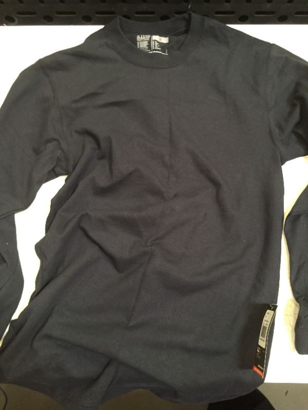 Photo 1 of 5.11 Tactical Men's Station Wear Long Sleeve T Shirt, Crew Neck, Style 40052, color black  Small