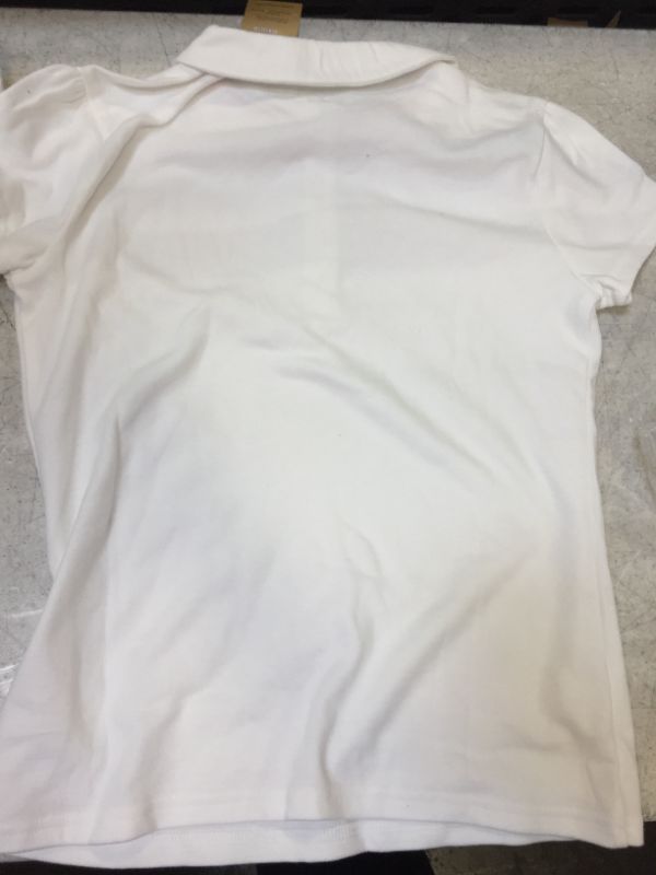 Photo 2 of young child shirt polo style color white size extra large 14-16 