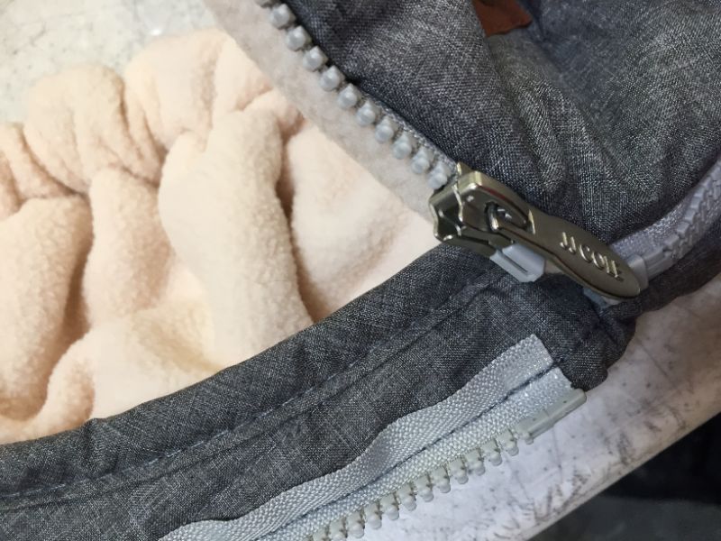 Photo 1 of JJ Cole Infant Car Seat Cover, Winter Resistant Stroller and Baby Carrier Cover, Heather Grey