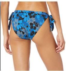 Photo 1 of Amazon Essentials Women's Side Tie Bikini Swimsuit Bottom size large color blue 