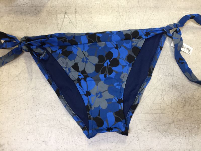 Photo 2 of Amazon Essentials Women's Side Tie Bikini Swimsuit Bottom size large color blue 