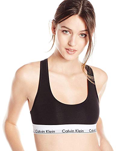 Photo 1 of Calvin Klein Women's Regular Modern Cotton Bralette, Black, Small

