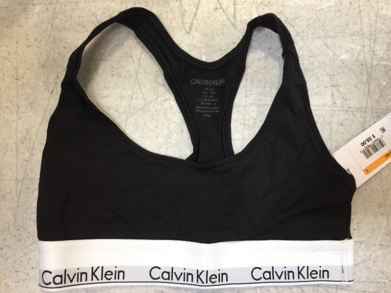 Photo 2 of Calvin Klein Women's Regular Modern Cotton Bralette, Black, Small

