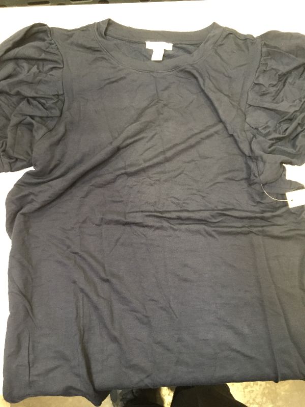 Photo 1 of womens short sleeve shirt color black size large 