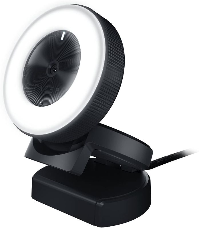 Photo 1 of Razer Kiyo Streaming Webcam: Full HD 1080p 30 FPS / 720p 60 FPS - Ring Light w/ Adjustable Brightness - Built-in Microphone - Autofocus - Works with Zoom/Teams/Skype for Conferencing and Video Calling

