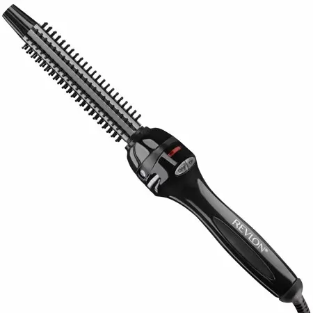 Photo 1 of Revlon Perfect Heat Ceramic 3/4" Curling Iron Brush, Black