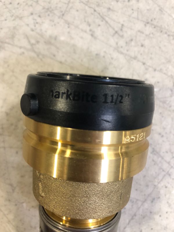 Photo 3 of 1-1/2 in. x 1 in. push-to-connect brass reducing coupling fitting 7