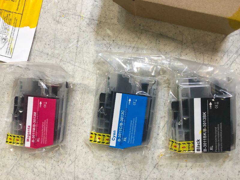 Photo 3 of MxVol Compatible Brother LC3013 LC3011 Ink Cartridges use for Brother MFC-J895DW MFC-J491DW MFC-J690DW MFC-J497DW Inkjet Printers (KCMY)--no yellow
