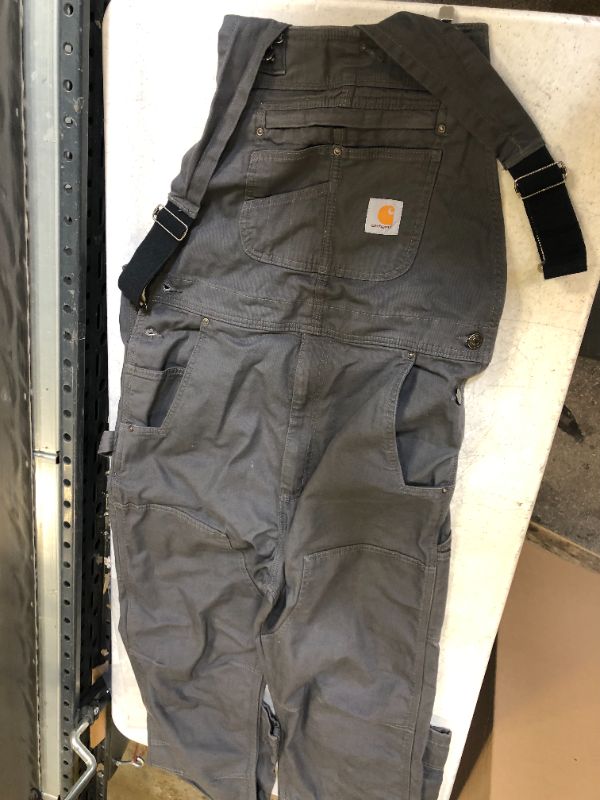 Photo 3 of Carhartt 102987 - Rugged Flex® Rigby Bib color grey size 34 x 34 