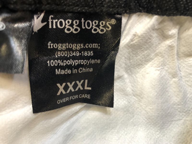 Photo 4 of FROGG TOGGS Men's Bull Frogg Waterproof Rain Pant, Black, XXX-Large
