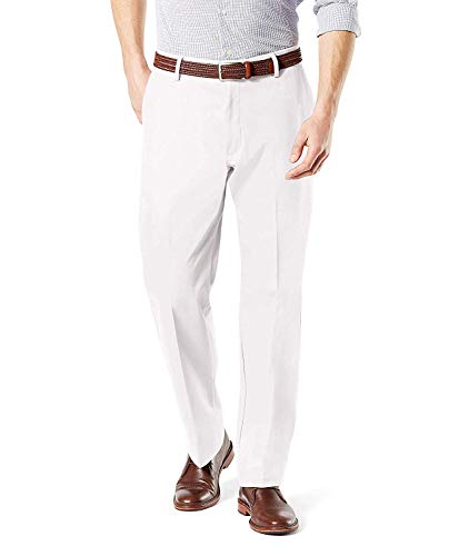 Photo 1 of Dockers Men's Classic Fit Signature Khaki Lux Cotton Stretch Pants, paper white, 32W x 32L

