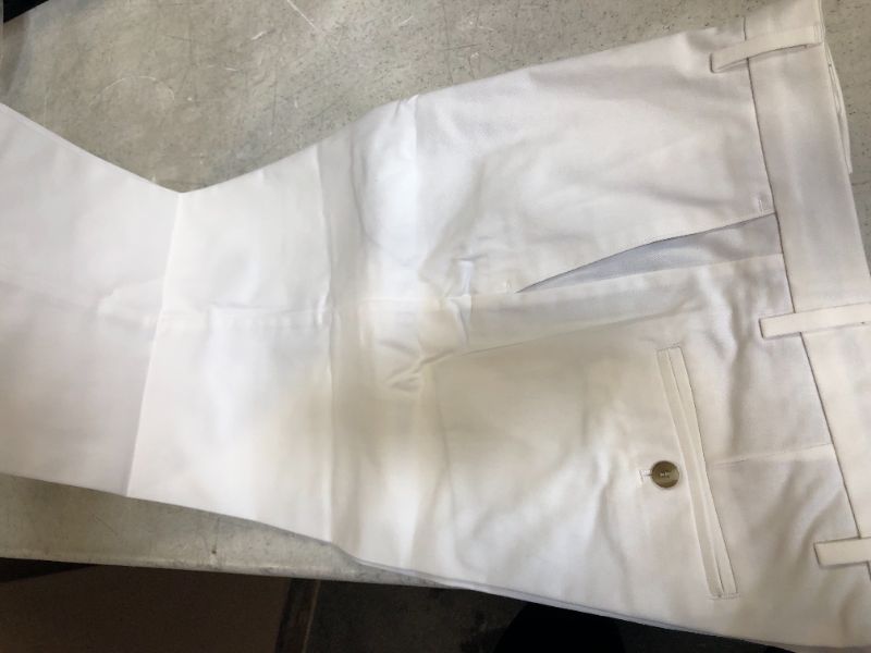 Photo 4 of Dockers Men's Classic Fit Signature Khaki Lux Cotton Stretch Pants, paper white, 32W x 32L

