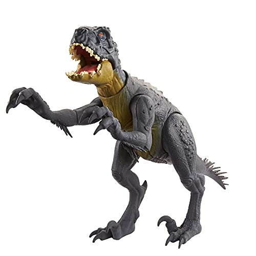 Photo 1 of Jurassic World Slash N Battle Scorpios Rex Action & Sound Dinosaur Figure Camp Cretaceous with Movable Joints,--button is stuck 